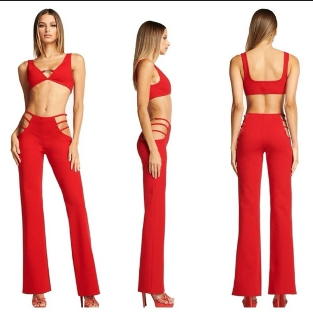 I.AM.GIA Lucid Pants in red small (ALTERED hem as been cut)